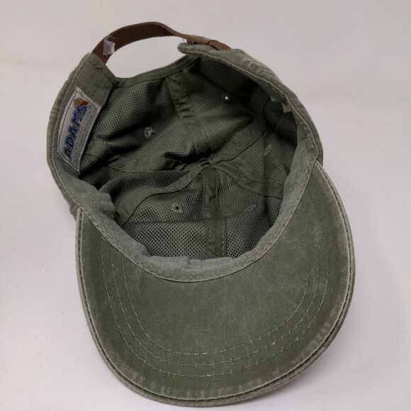 Adams Men's Slideback Hat Green Adjustable Graphic ADK Logo Cheese.com W/Tags - Picture 10 of 13